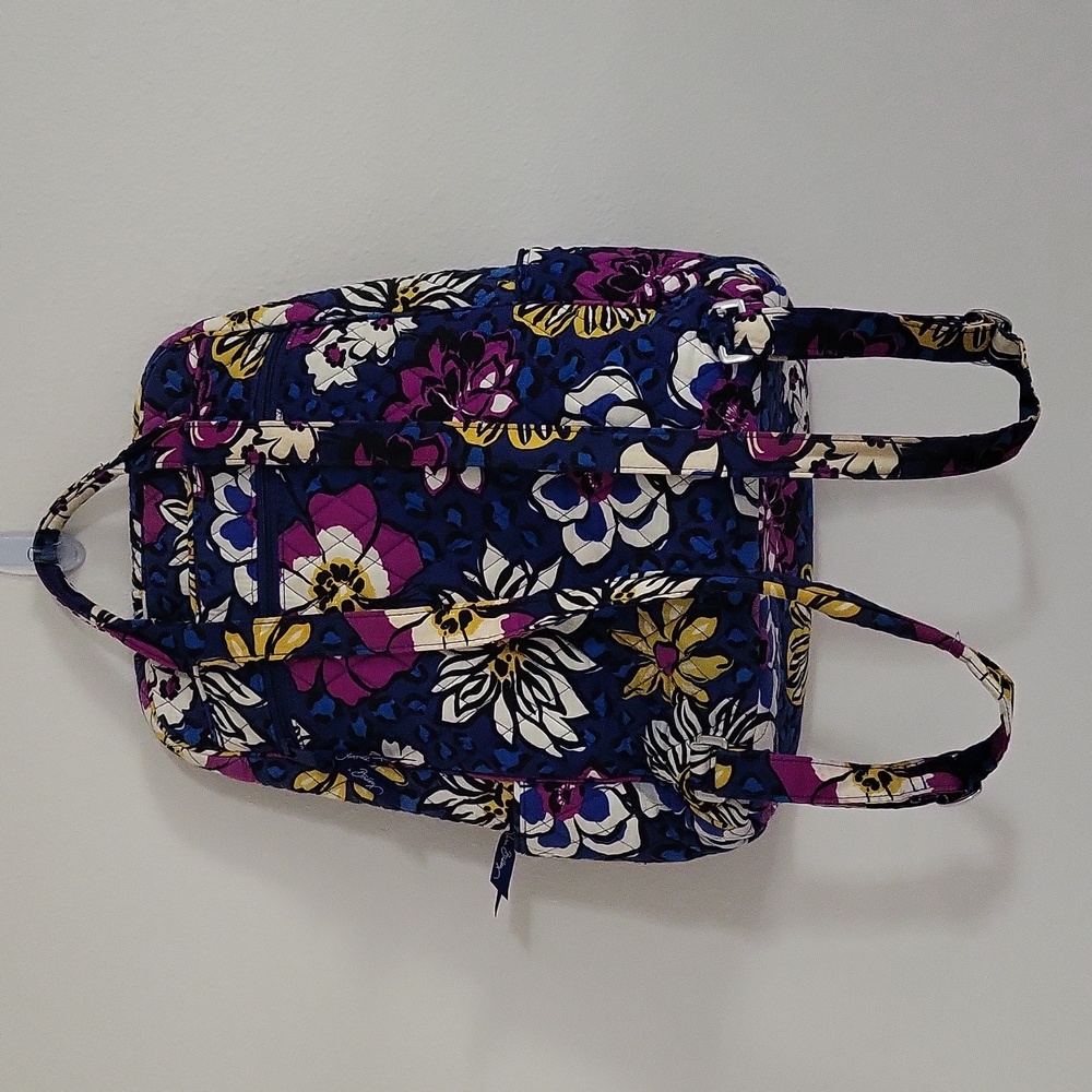 Vera Bradley African Violet Floral Print Bag pack/Laptop Bag - Picture 2 of 16